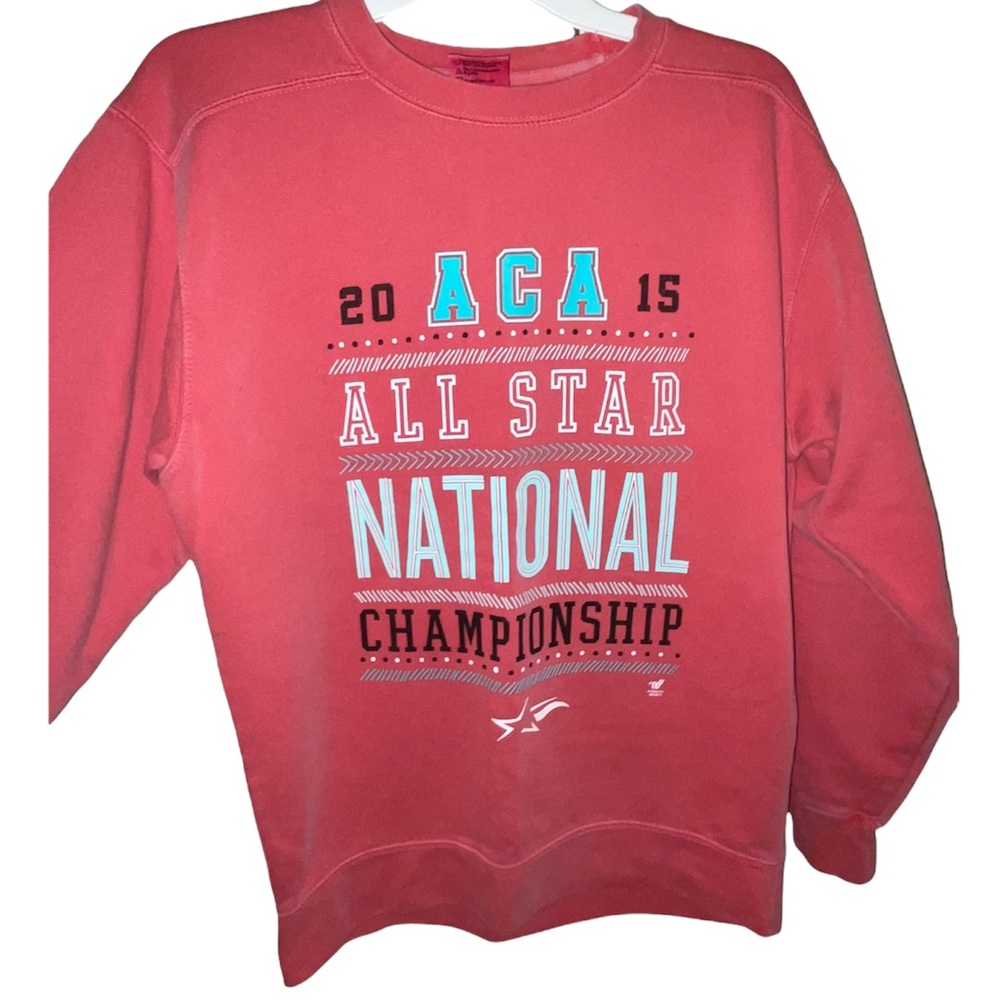 ACA cheer coral sweatshirt !